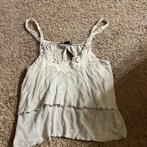 Forever 21 Cream Lace Camisole Top